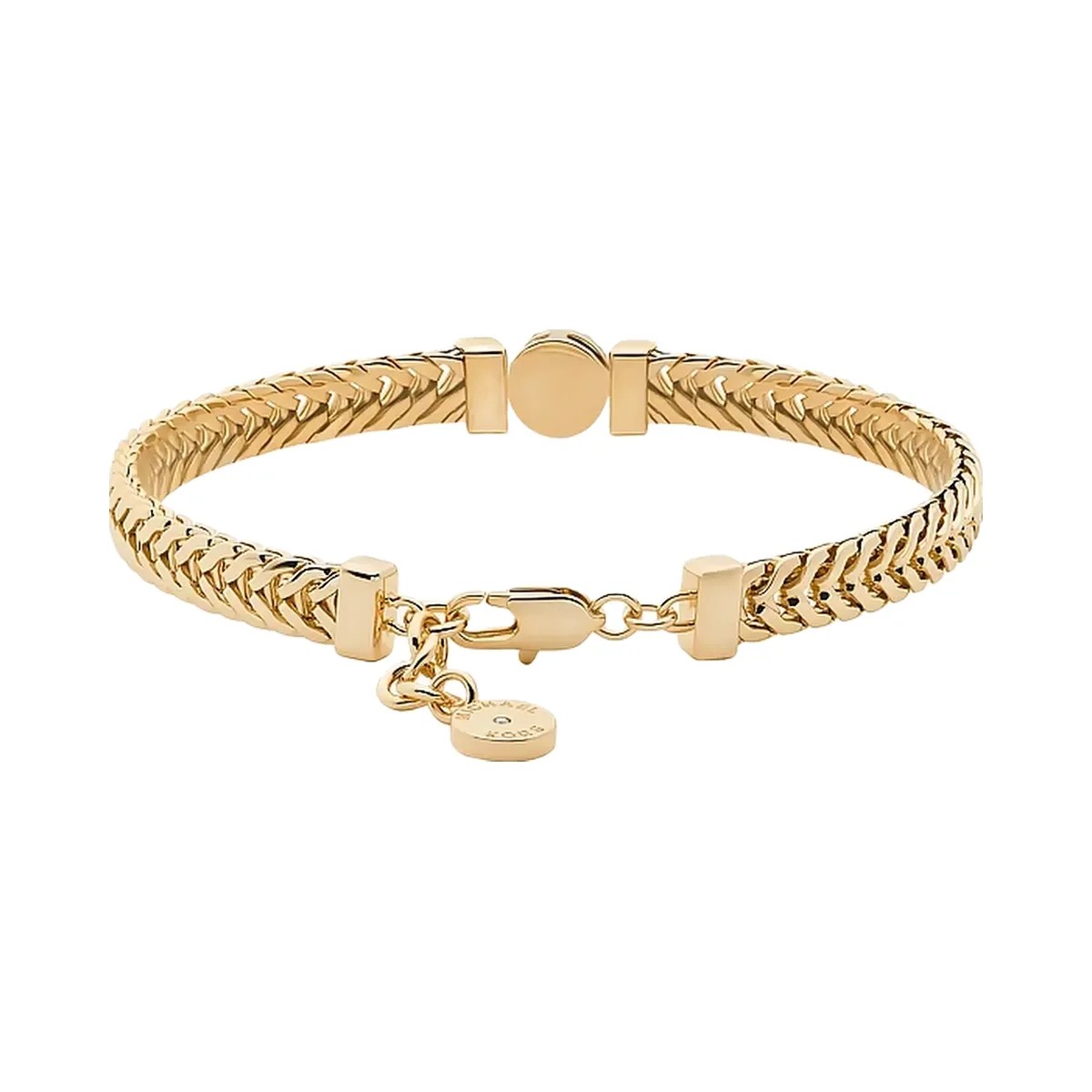 Michael Kors Pavé Logo Foxtail Chain Bracelet Gold - HypeFly India View 2