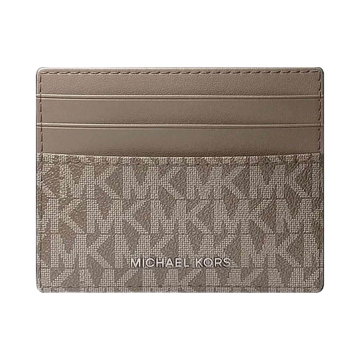 Michael Kors Pebbled Leather Billfold Wallet and Signature Logo Card Case Gift Set Mushroom - HypeFly India View 6