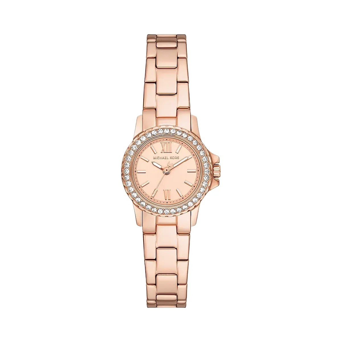 Michael Kors Petite Everest Pavé Rose Gold-Tone Watch and Bracelets Jewelry Gift Set Rose Gold - HypeFly India View 1