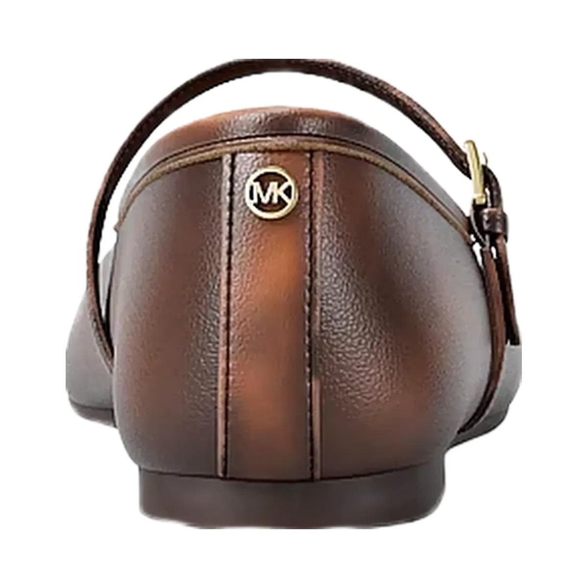 Michael Kors Phoebe Burnished Ballet Flat Chocolate - HypeFly India View 4