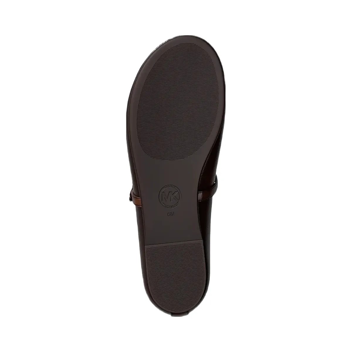 Michael Kors Phoebe Burnished Ballet Flat Chocolate - HypeFly India View 6