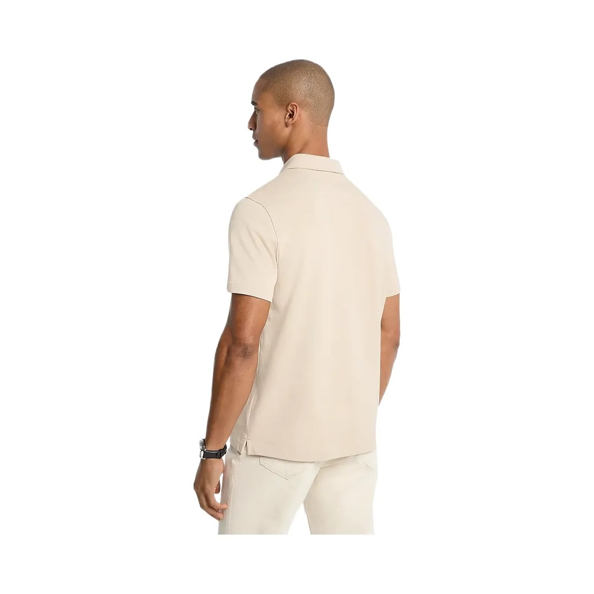 Michael Kors Pima Cotton Piqué Polo Shirt Light Sand - HypeFly India View 2