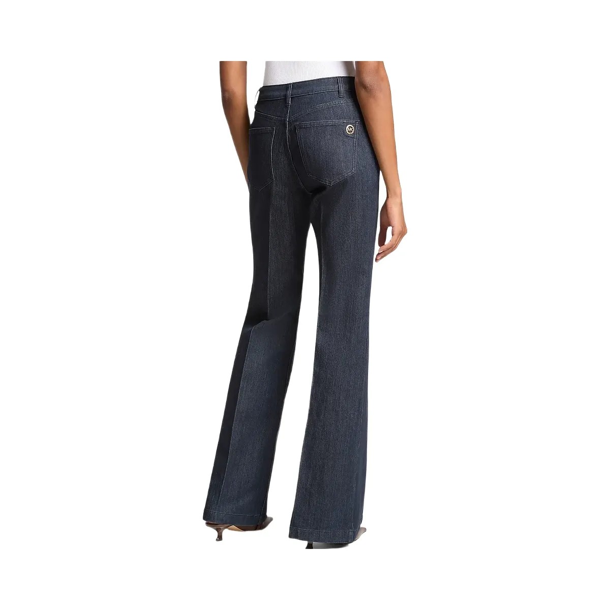 Michael Kors Pintuck Bootcut Stretch Denim Jeans Rinse - HypeFly India View 2