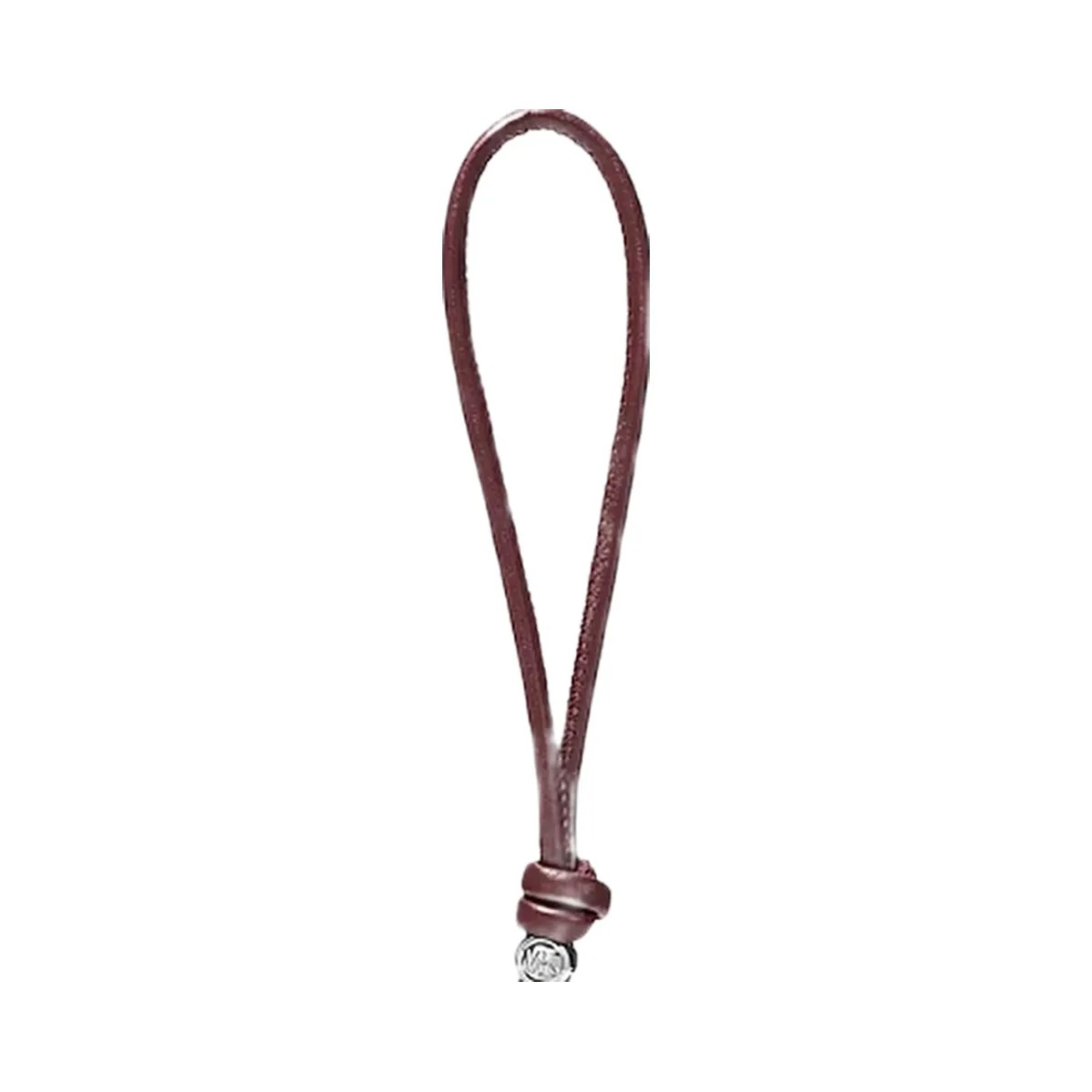 Michael Kors Puffy Logo Leather Bag Charm Oxblood - HypeFly India View 1