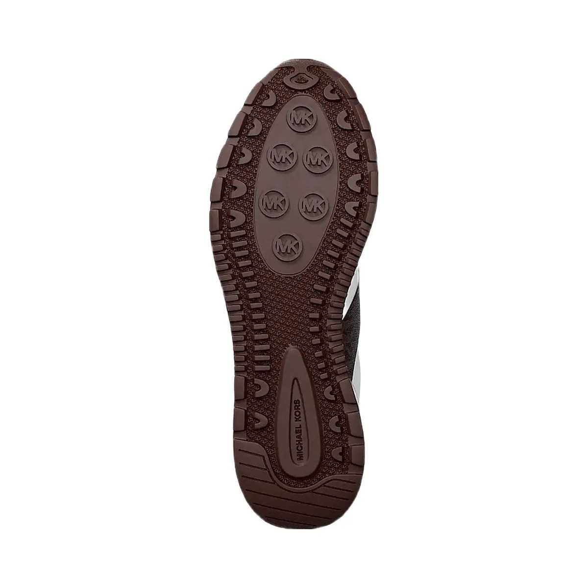 Michael Kors Remy Mixed-Media Trainer Op Wht/Brown - HypeFly India View 6