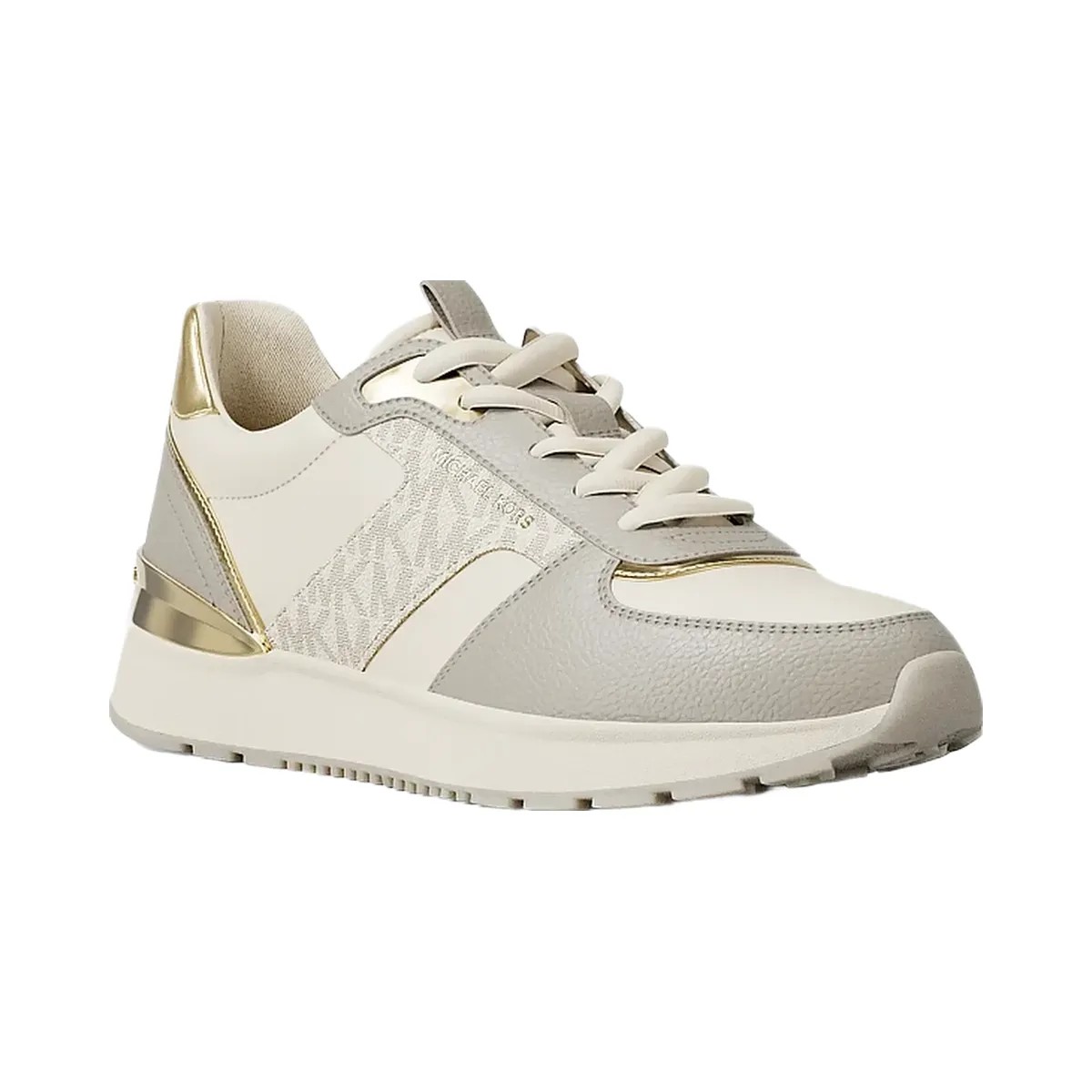Michael Kors Remy Mixed-Media Trainer Vanilla Combo - HypeFly India View 1