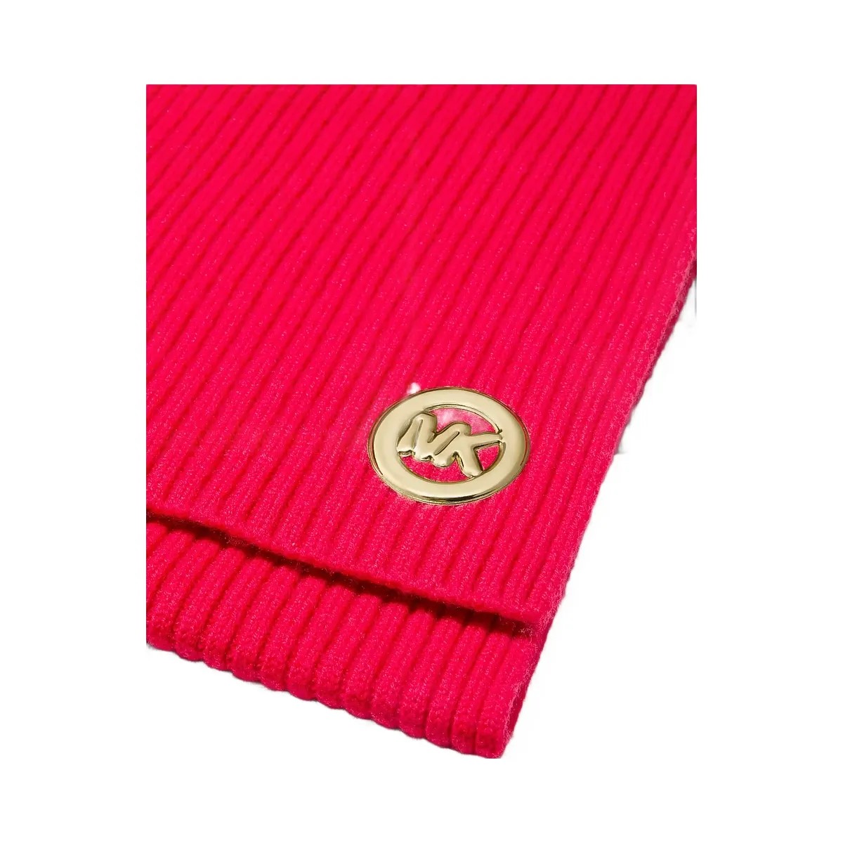 Michael Kors Ribbed Wool Scarf Crimson - HypeFly India View 2