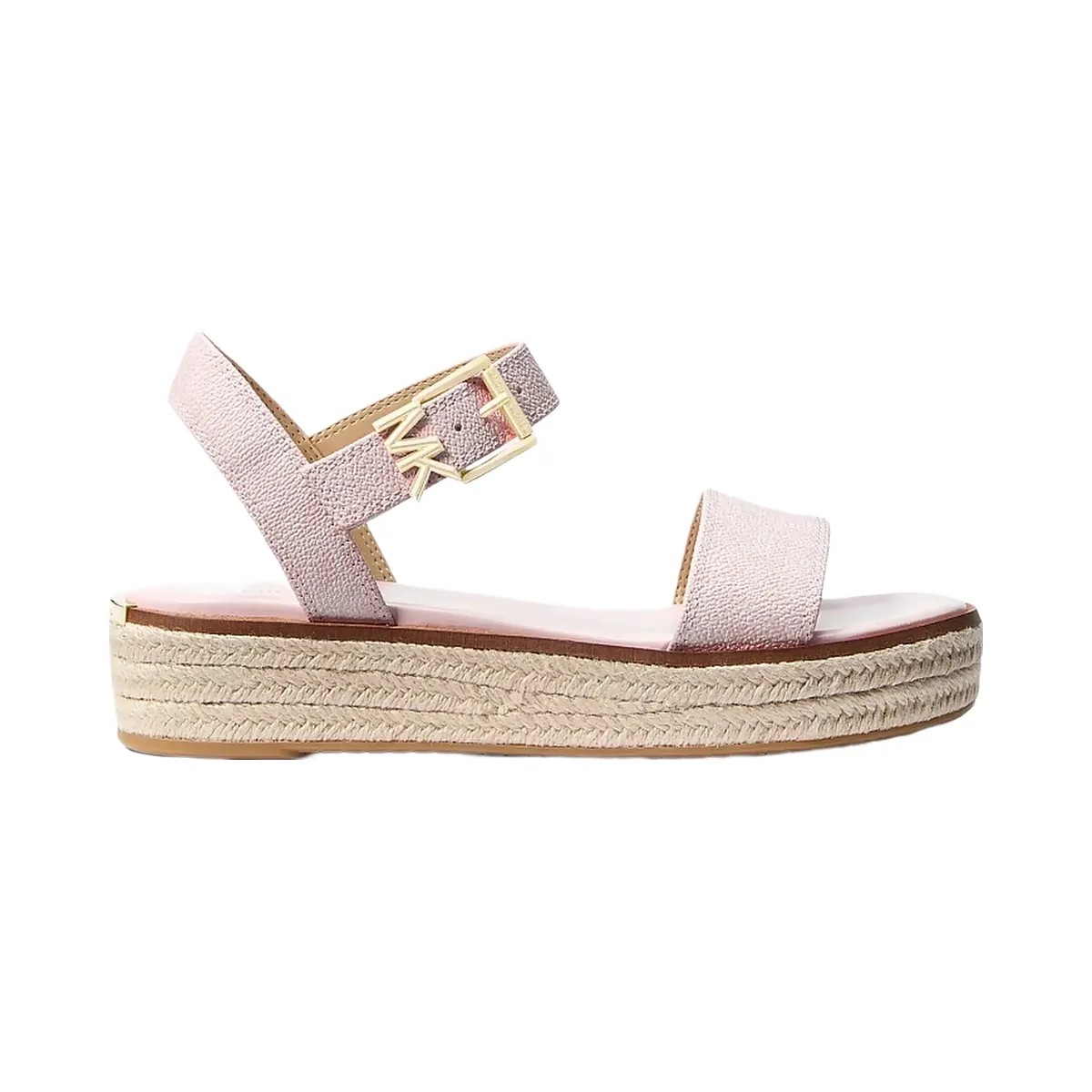 Michael Kors Richie Signature Logo Platform Espadrille Sandal Powder Blush - HypeFly India View 2