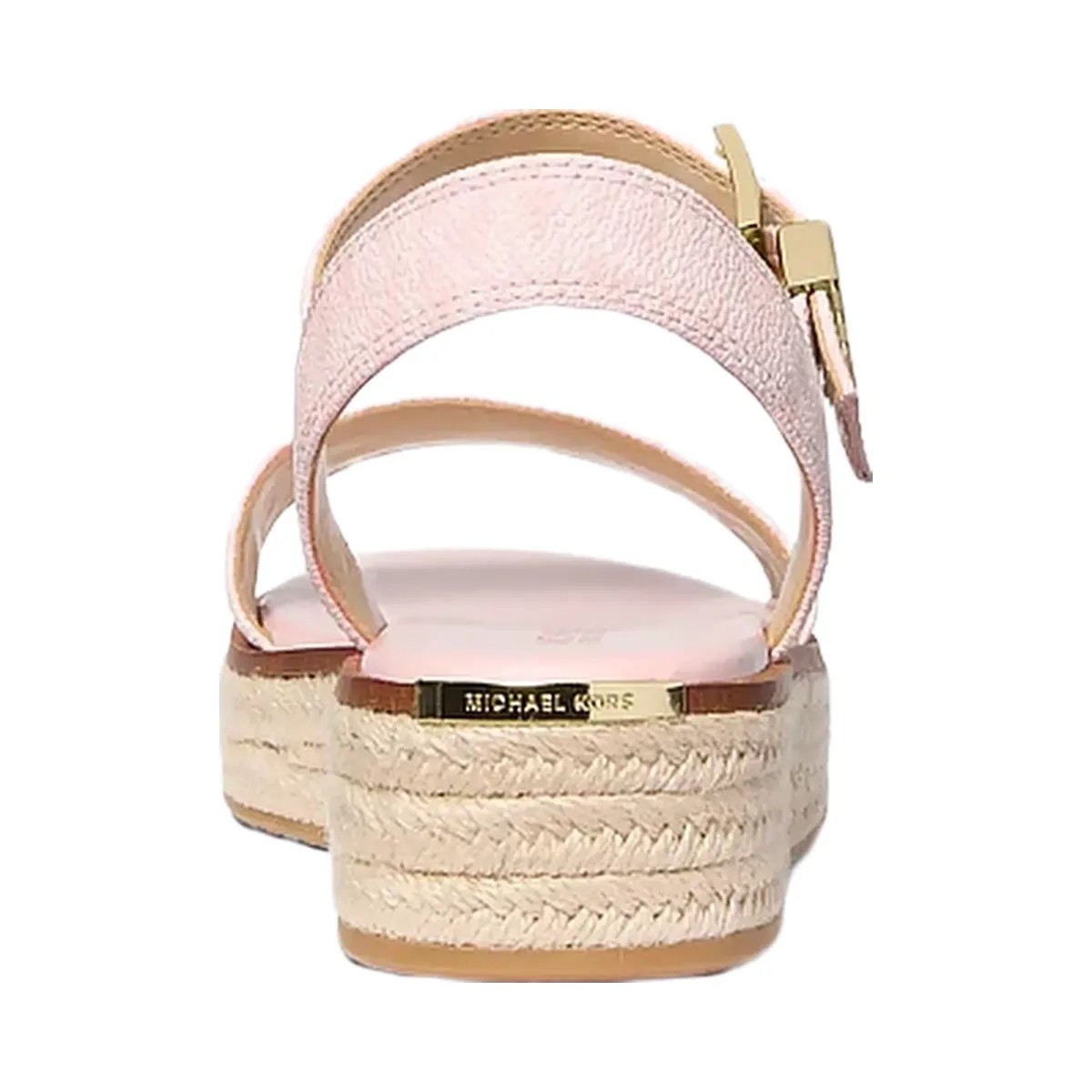 Michael Kors Richie Signature Logo Platform Espadrille Sandal Powder Blush - HypeFly India View 3