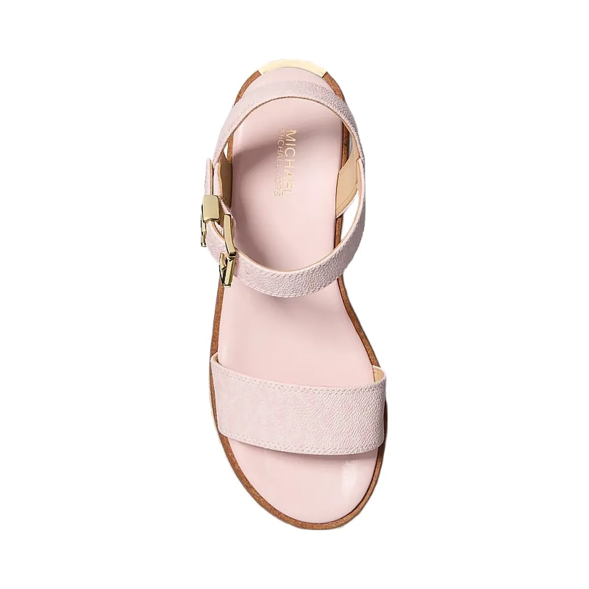 Michael Kors Richie Signature Logo Platform Espadrille Sandal Powder Blush - HypeFly India View 4