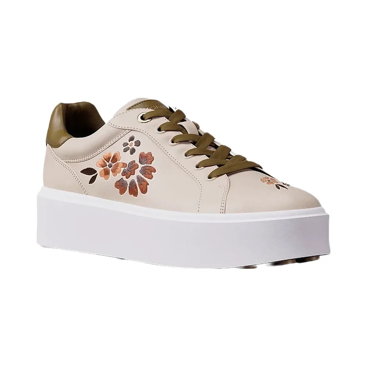 Michael Kors Romey Embellished Platform Sneaker Cream Multi - HypeFly India View 1
