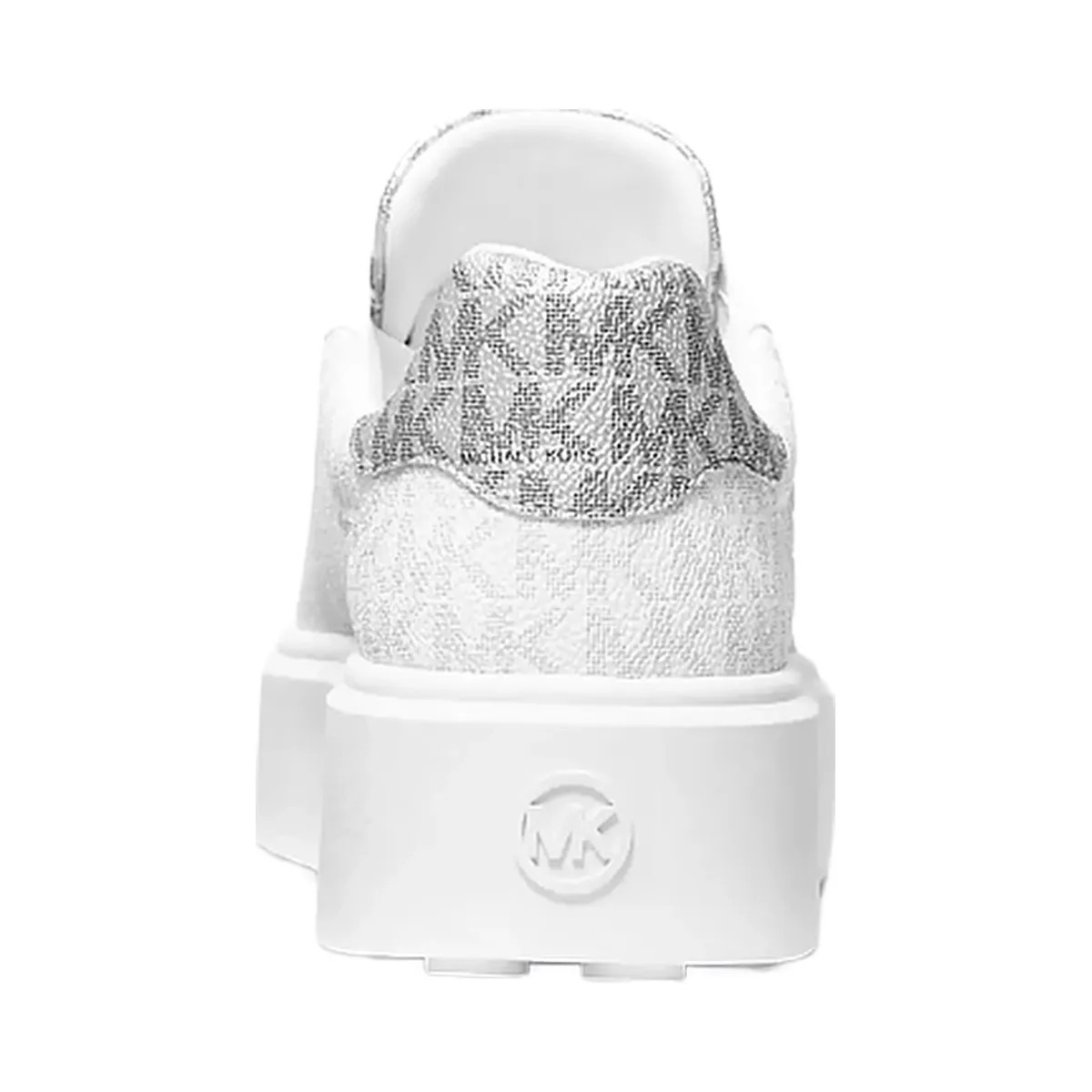 Michael Kors Romey Metallic Two-Tone Signature Logo Platform Sneaker Bright Wht - HypeFly India View 3