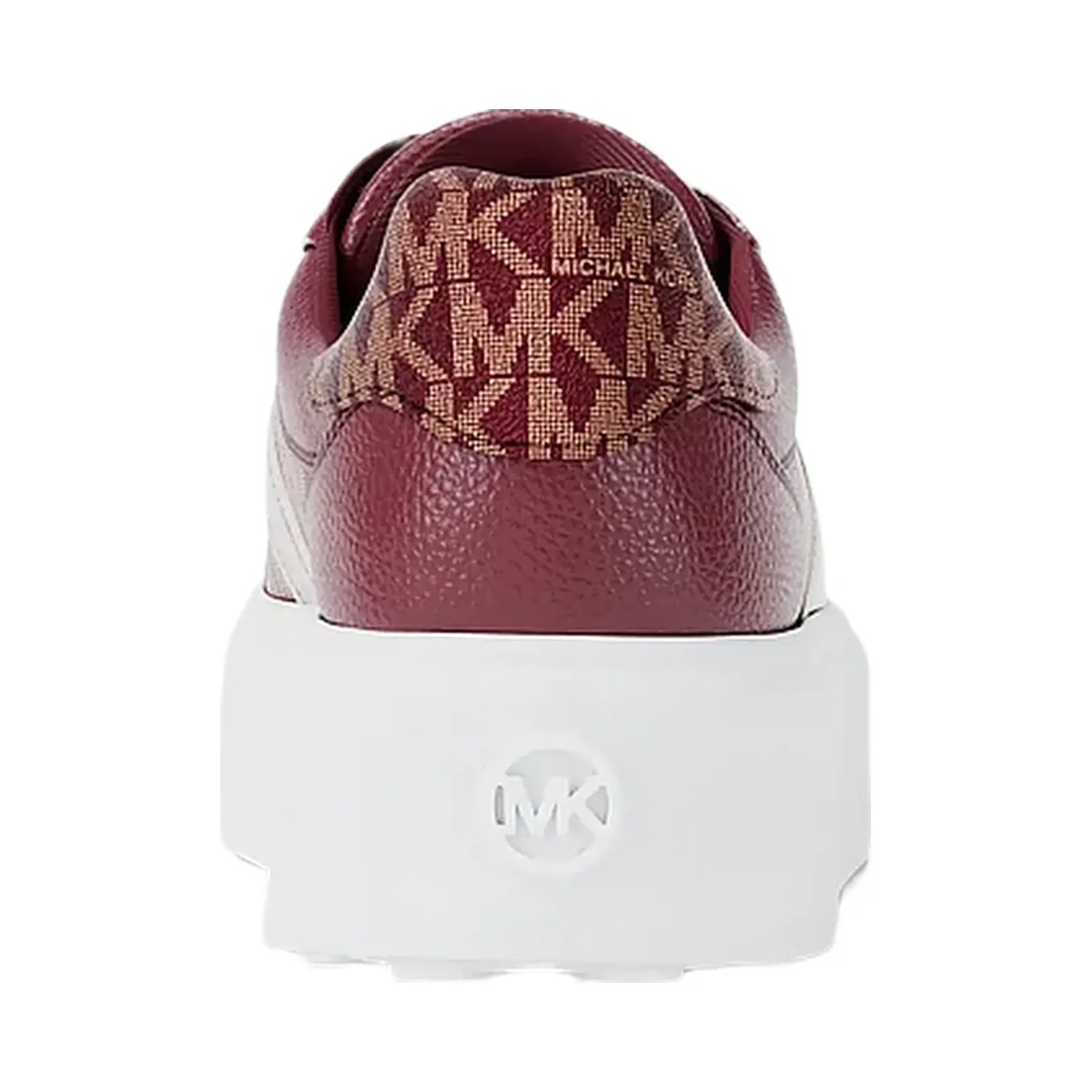 Michael Kors Romey Signature Logo Stripe Platform Sneaker Cherry - HypeFly India View 4