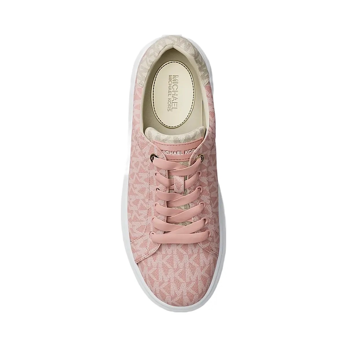 Michael Kors Romey Two-Tone Logo Platform Sneaker Powder Blush - HypeFly India View 5