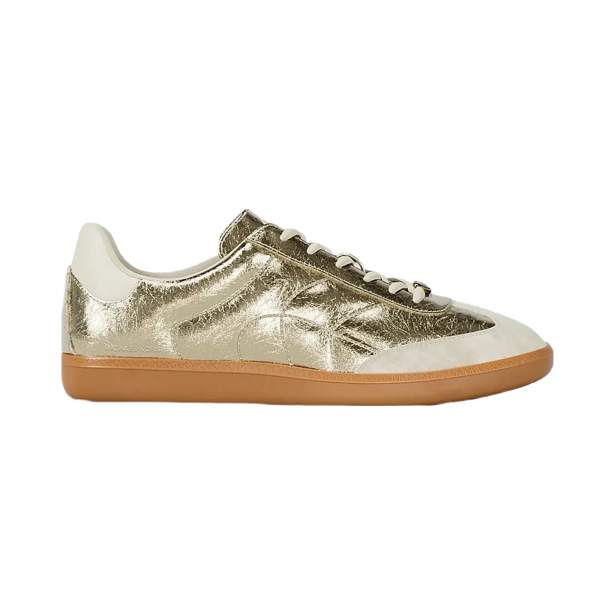 Michael Kors Sammy Metallic Sneaker Pale Gold - HypeFly India View 2