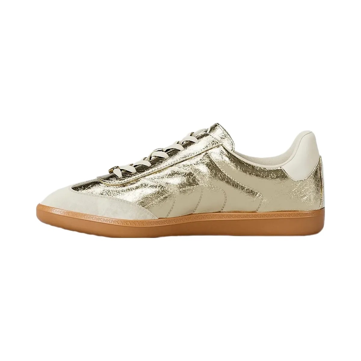 Michael Kors Sammy Metallic Sneaker Pale Gold - HypeFly India View 3
