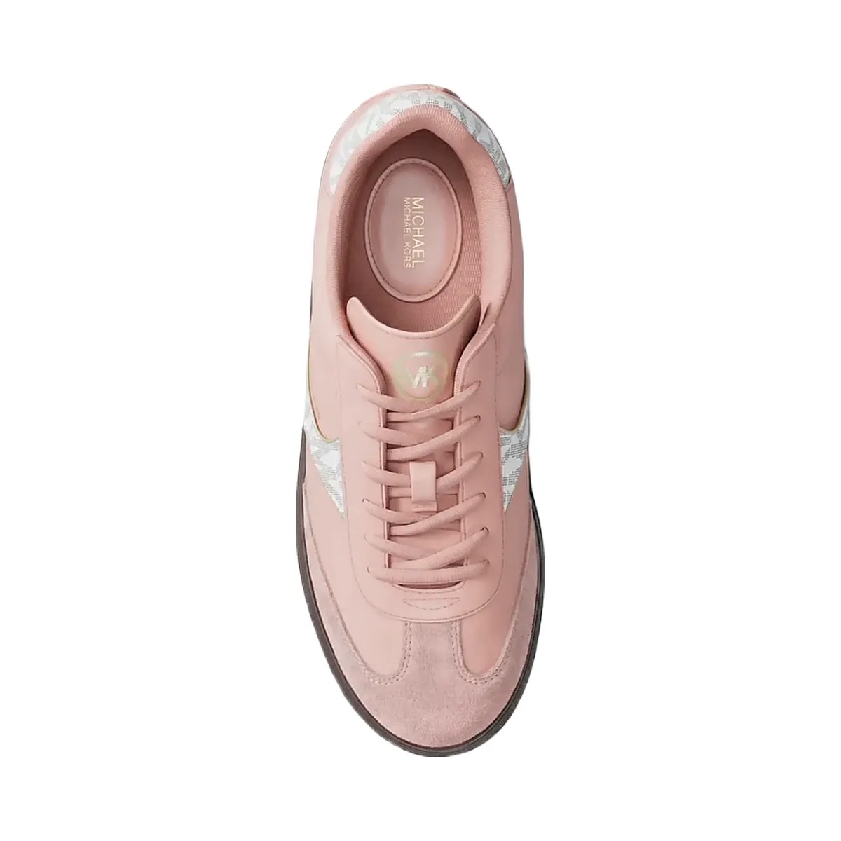 Michael Kors Sammy Mixed-Media Sneaker Powder Blush - HypeFly India View 5