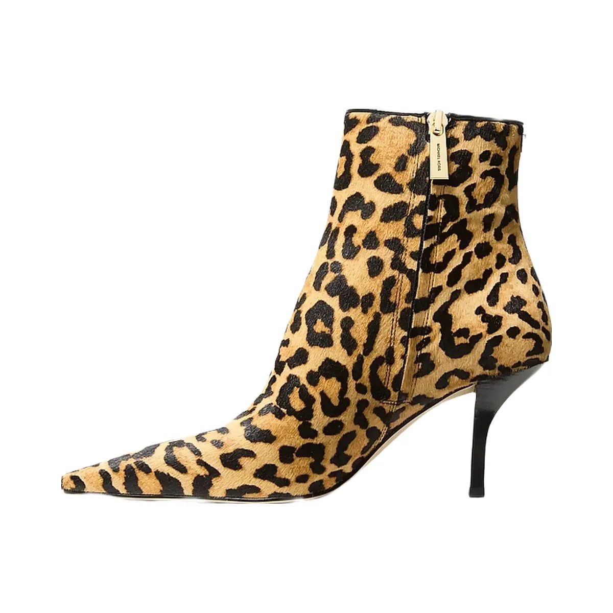 Michael Kors Selina Leopard Print Calf Hair Ankle Boot Marigold - HypeFly India View 3