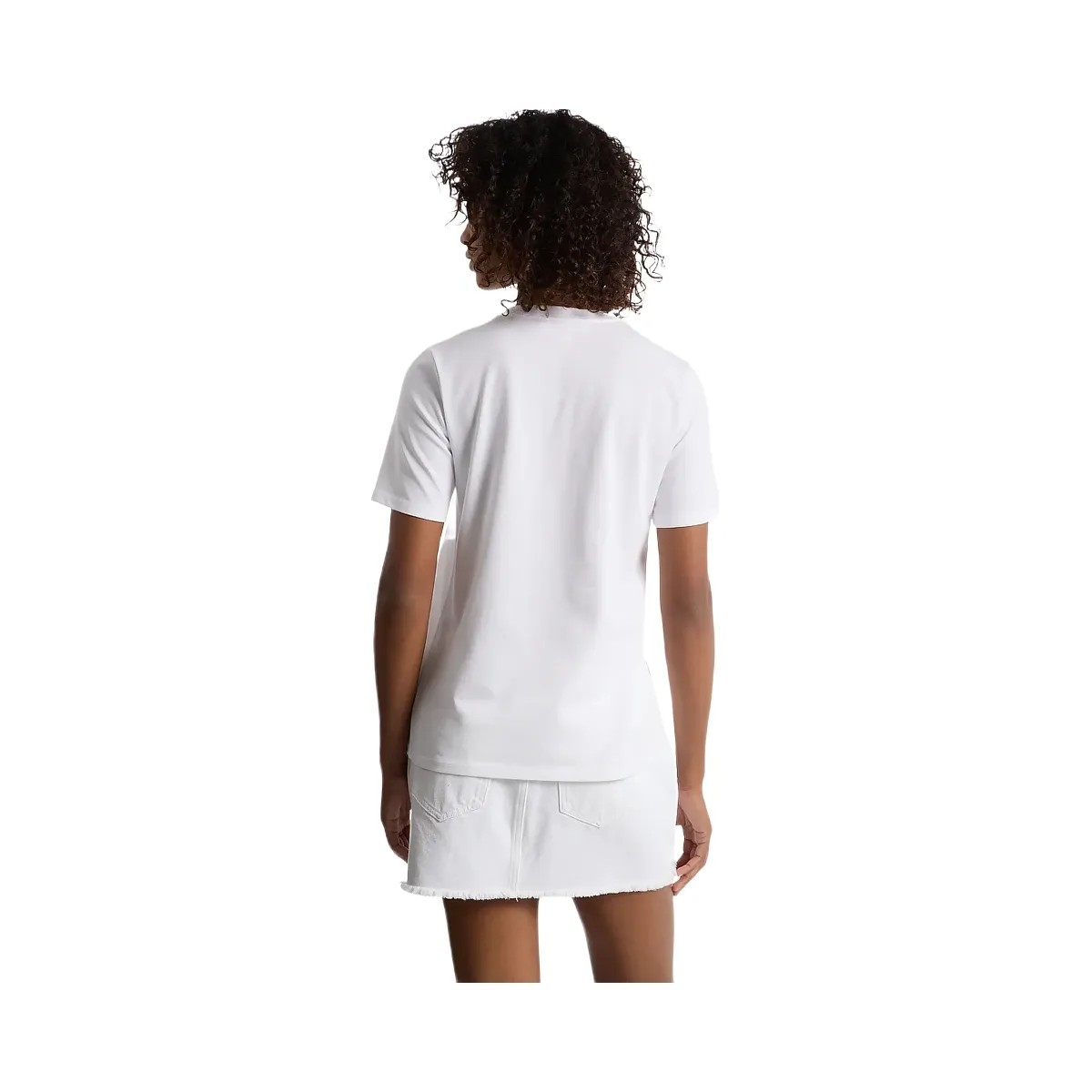 Michael Kors Sequined Logo Cotton T-Shirt White - HypeFly India View 2
