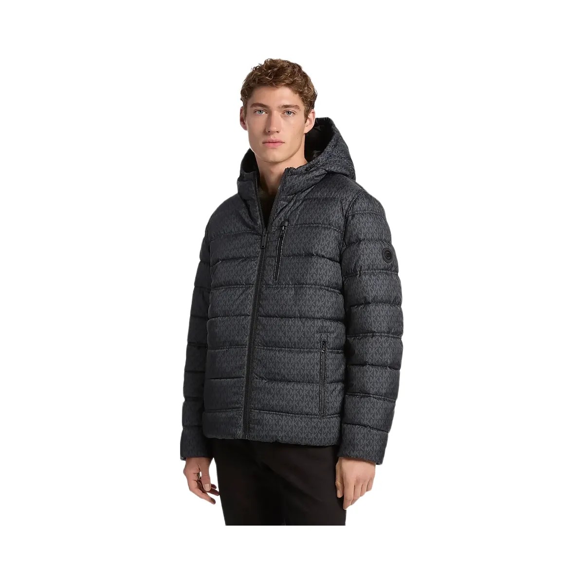 Michael Kors Signature Logo Reversible Jacket Black - HypeFly India View 1