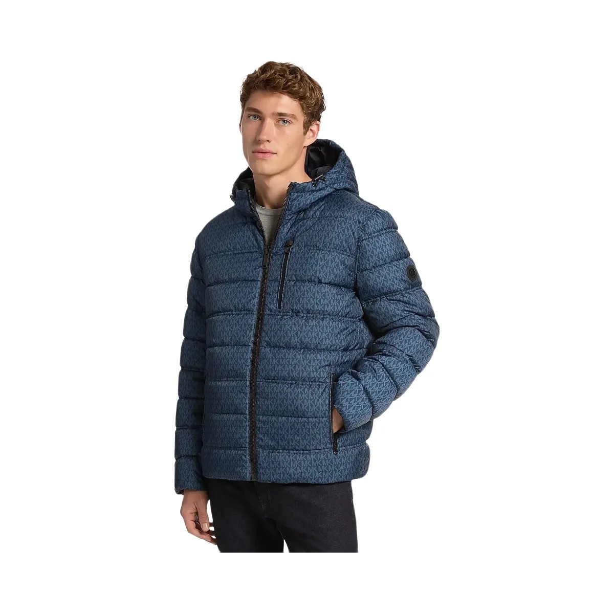 Michael Kors Signature Logo Reversible Jacket Midnight - HypeFly India View 1