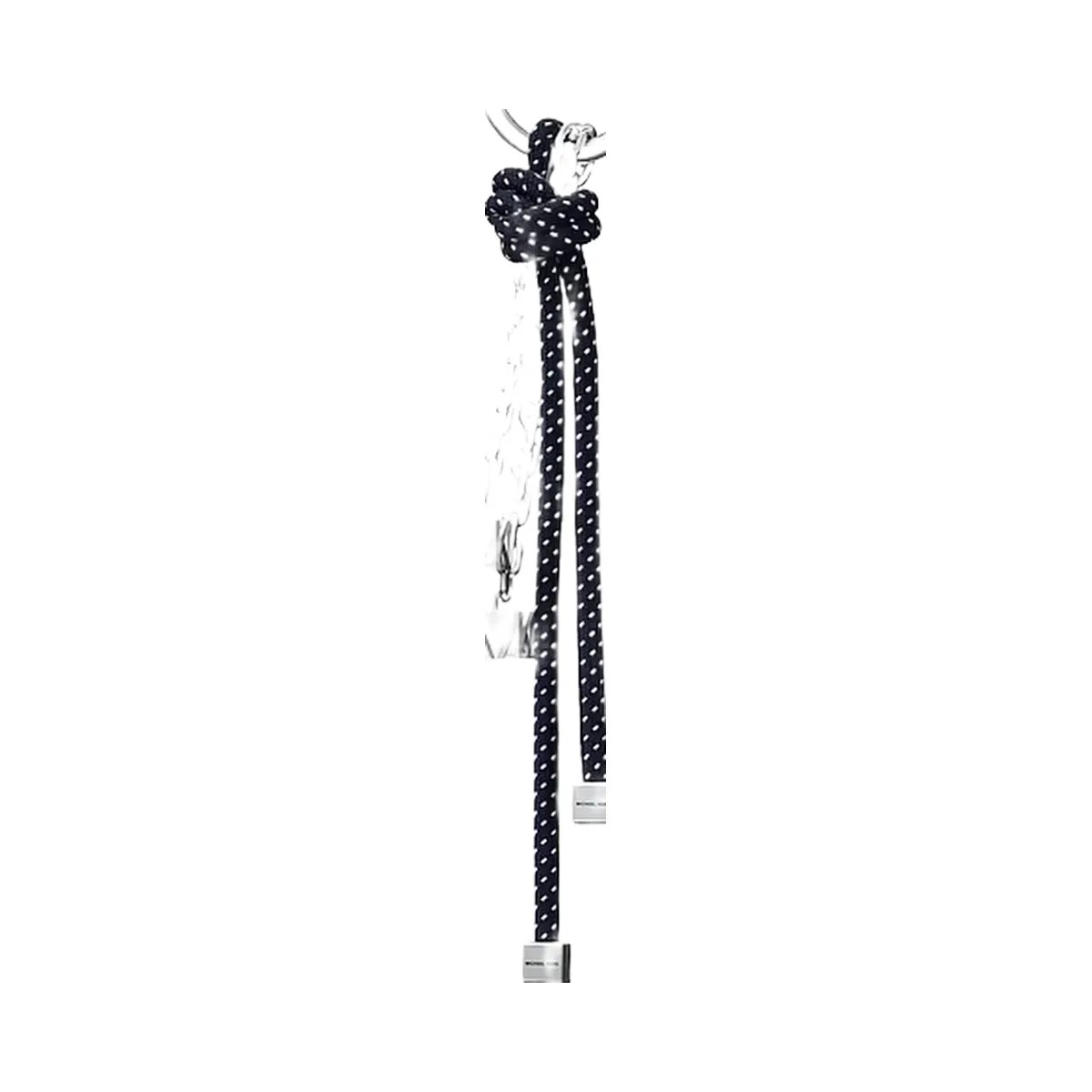 Michael Kors Silver-Tone and Speckled Cord Bag Charm Dress Blues - HypeFly India View 1