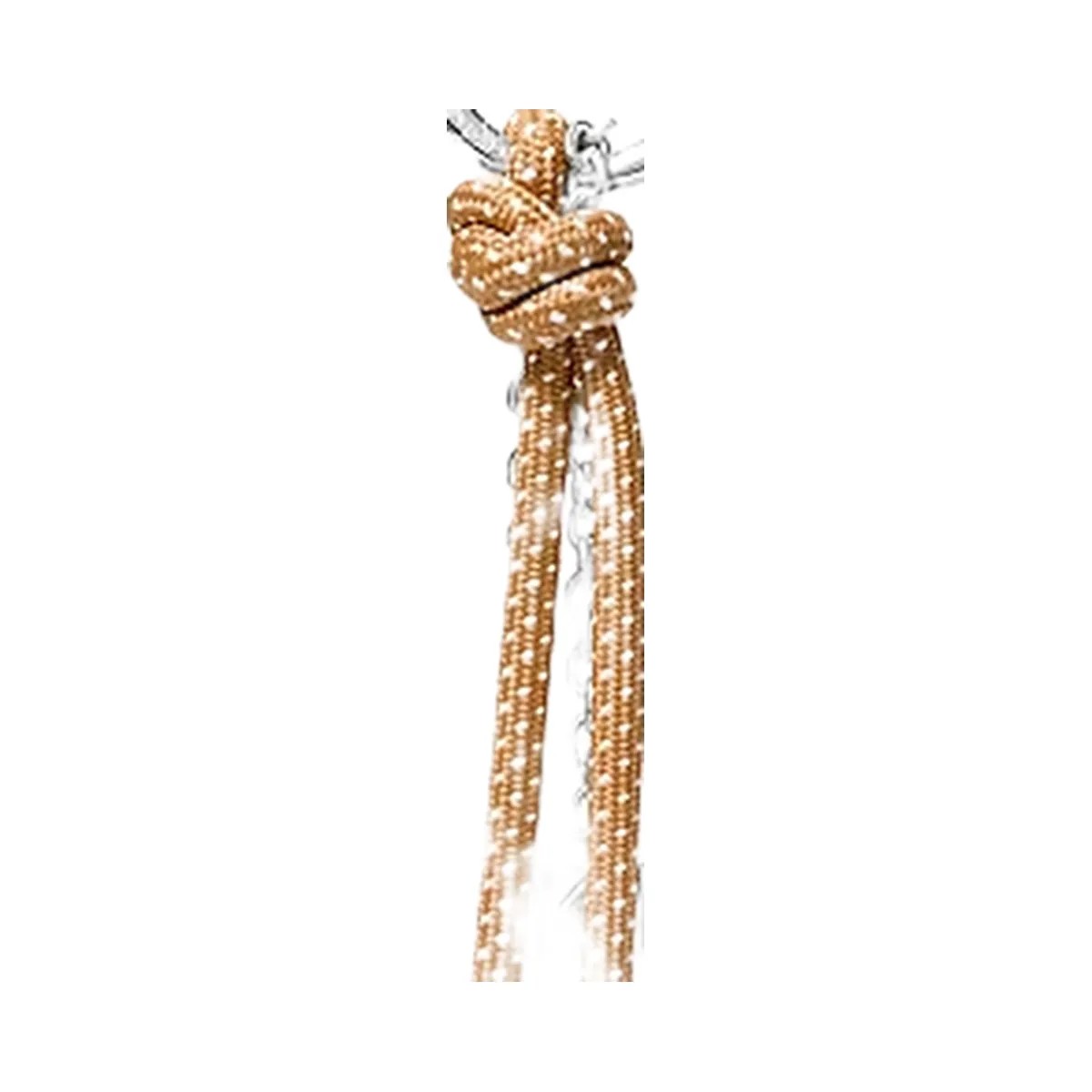 Michael Kors Silver-Tone and Speckled Cord Bag Charm Peanut - HypeFly India View 2