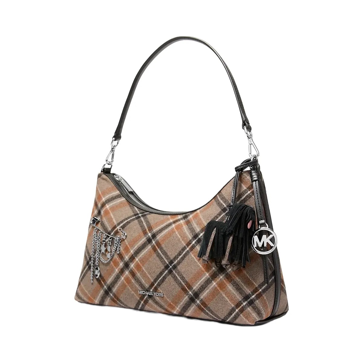 Michael Kors Suede Shaggy Dog Bag Charm Black - HypeFly India View 3