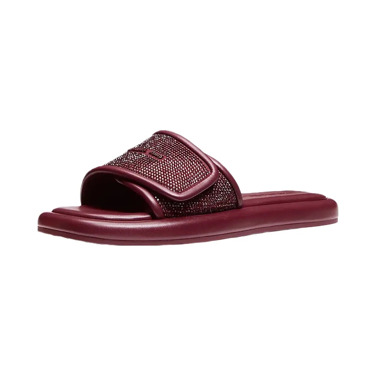 Michael Kors Suki Embellished Slide Sandal Oxblood - HypeFly India View 4