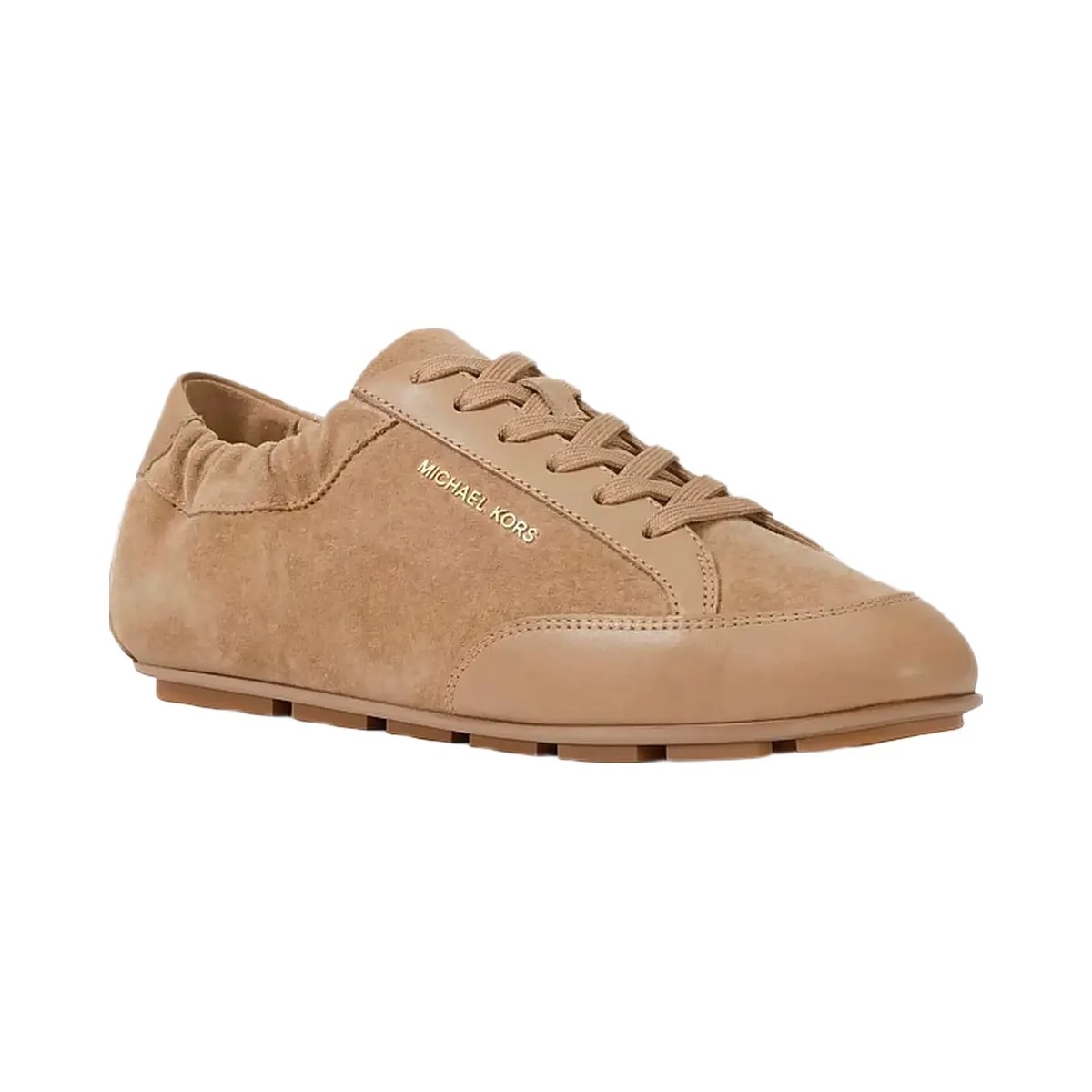 Michael Kors Susie Suede and Leather Trainer Camel - HypeFly India View 1