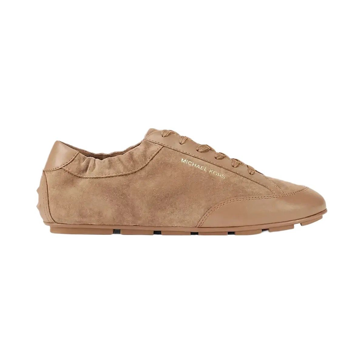Michael Kors Susie Suede and Leather Trainer Camel - HypeFly India View 2