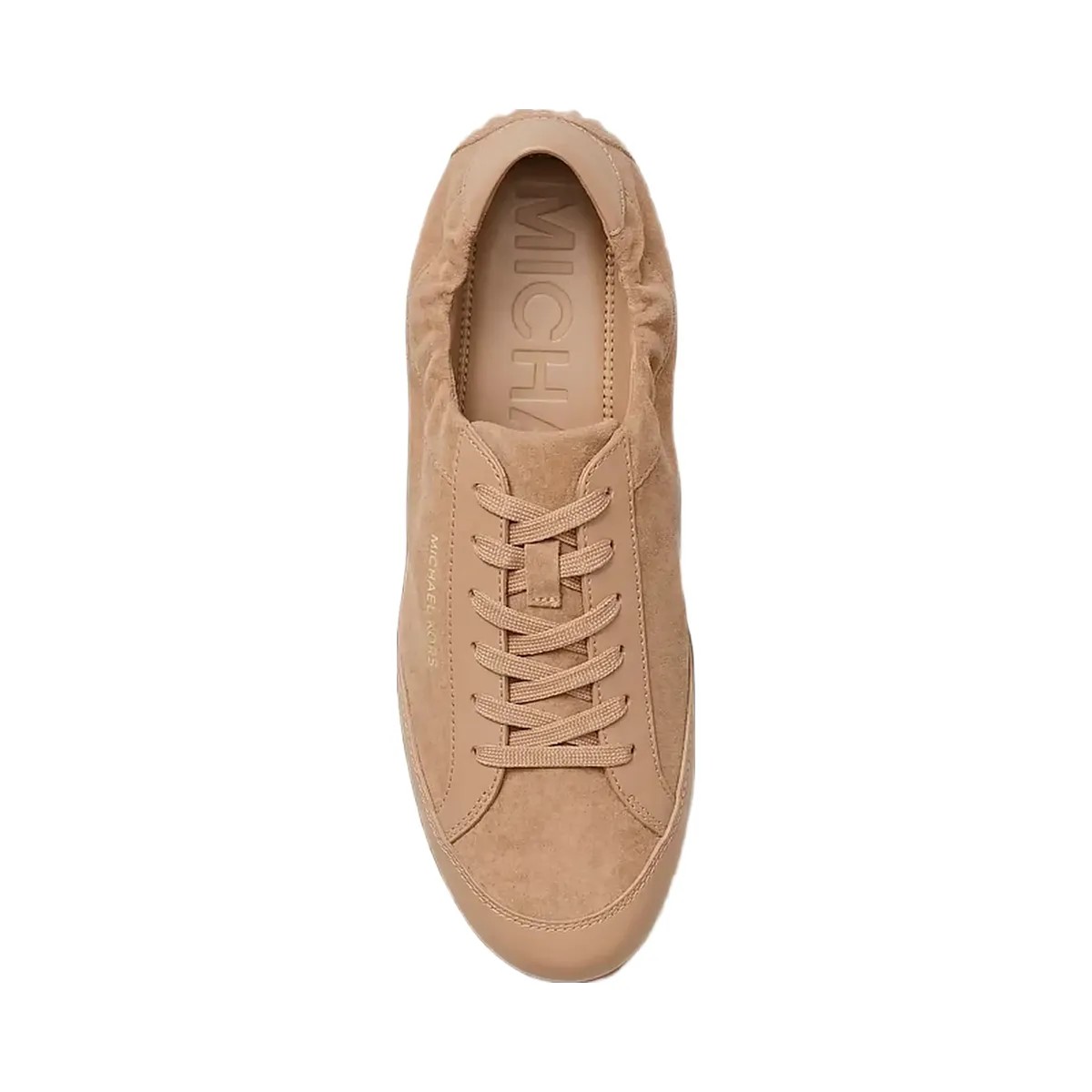 Michael Kors Susie Suede and Leather Trainer Camel - HypeFly India View 5