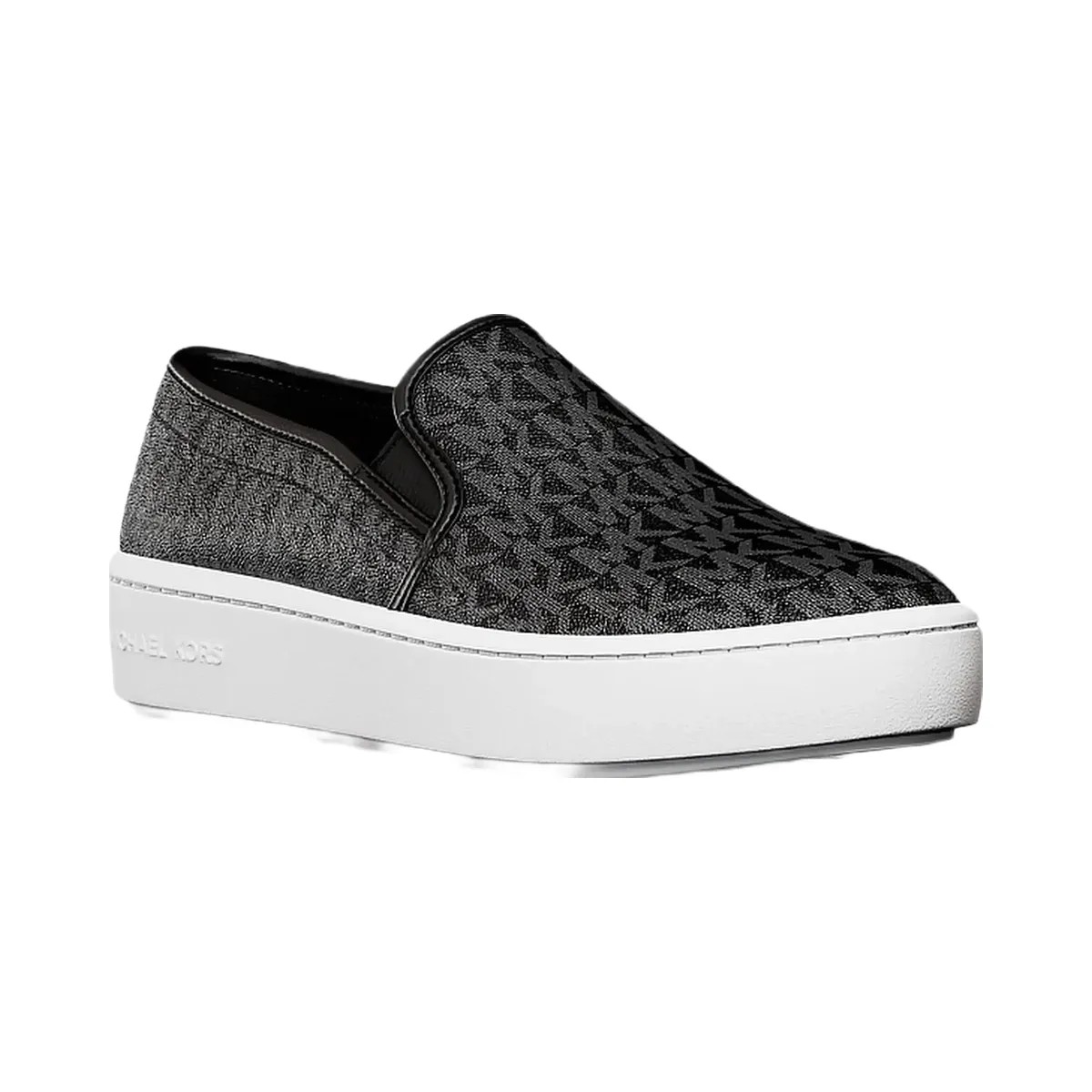 Michael Kors Teddi Signature Logo Slip-On Sneaker Black - HypeFly India View 1