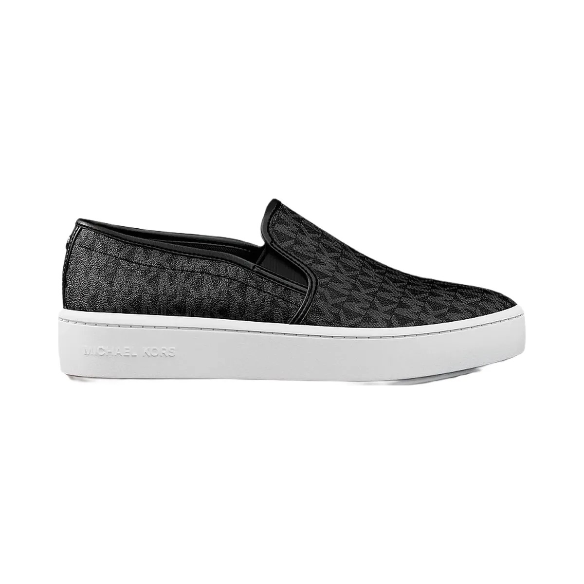 Michael Kors Teddi Signature Logo Slip-On Sneaker Black - HypeFly India View 2