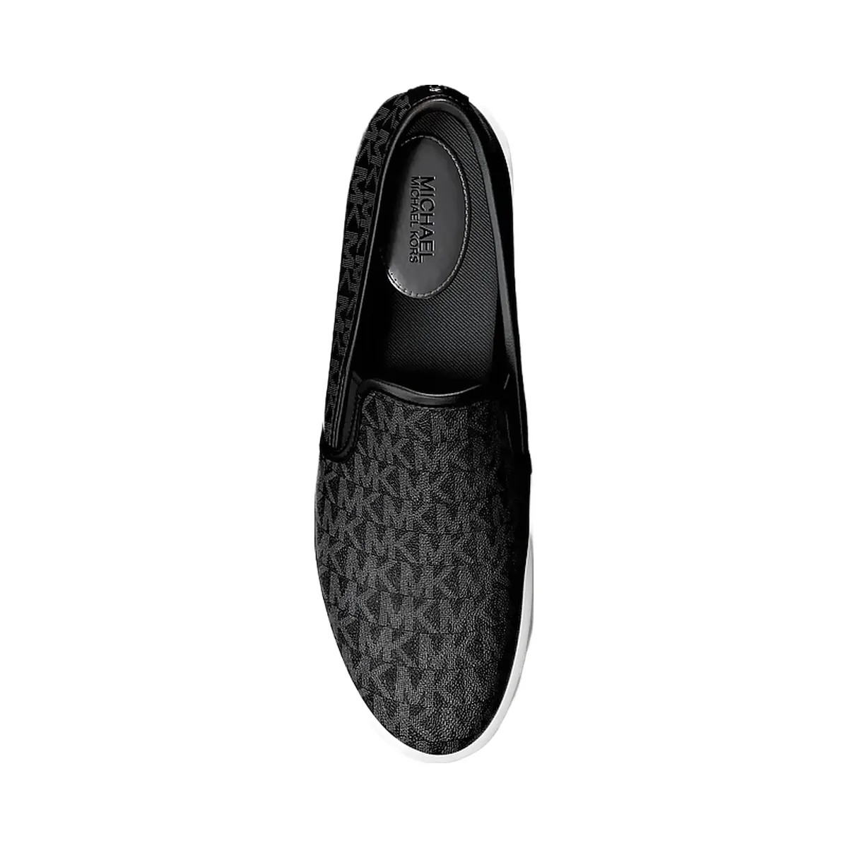 Michael Kors Teddi Signature Logo Slip-On Sneaker Black - HypeFly India View 4