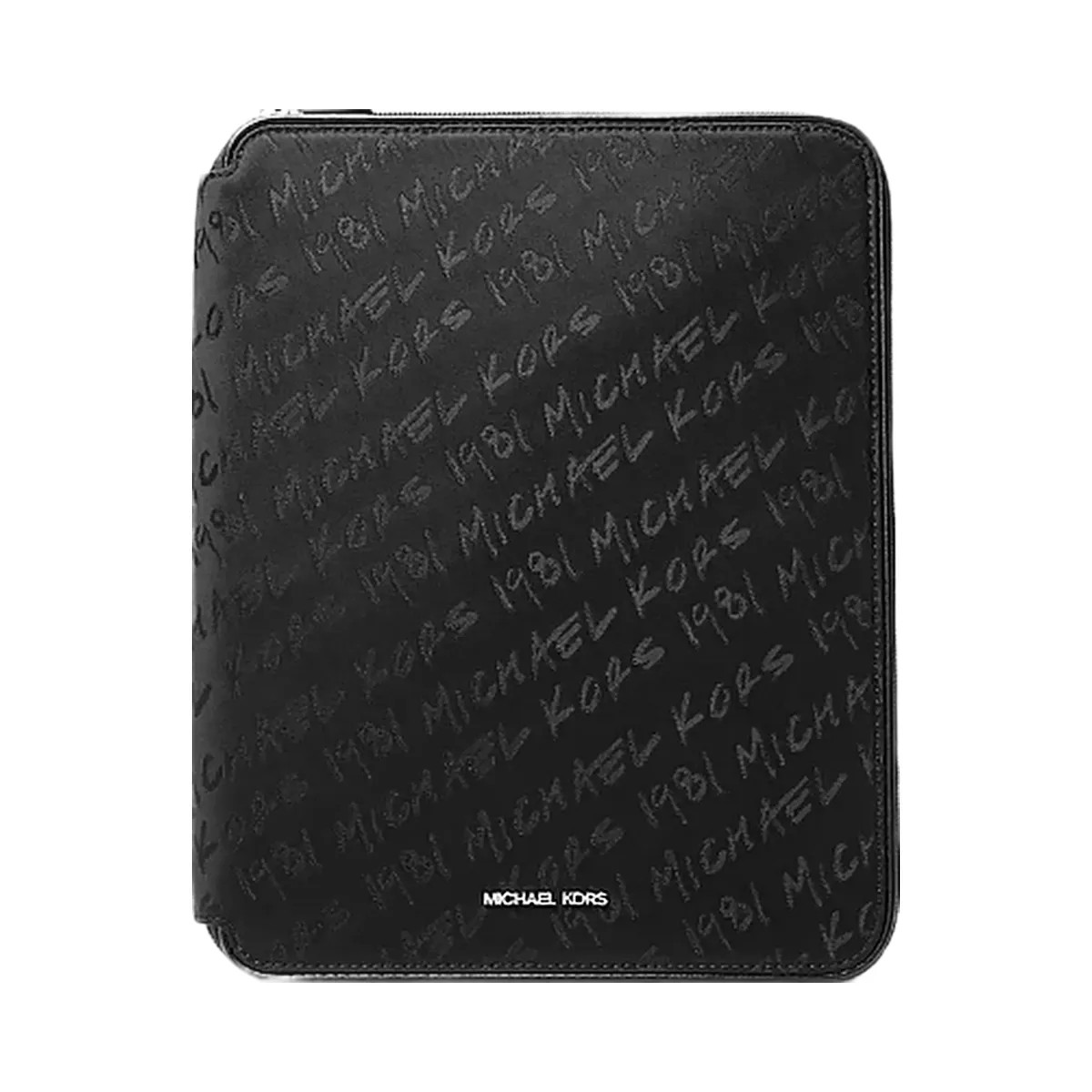 Michael Kors Travel Small Logo Tablet Case Black - HypeFly India View 1