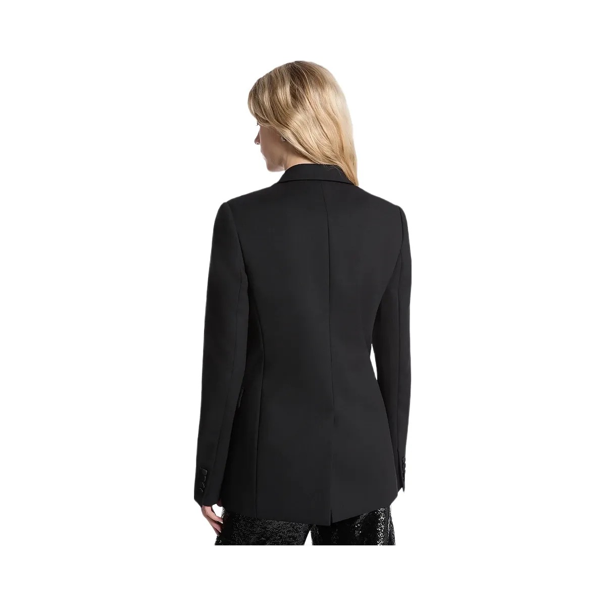 Michael Kors Twill Tuxedo Blazer Black - HypeFly India View 2