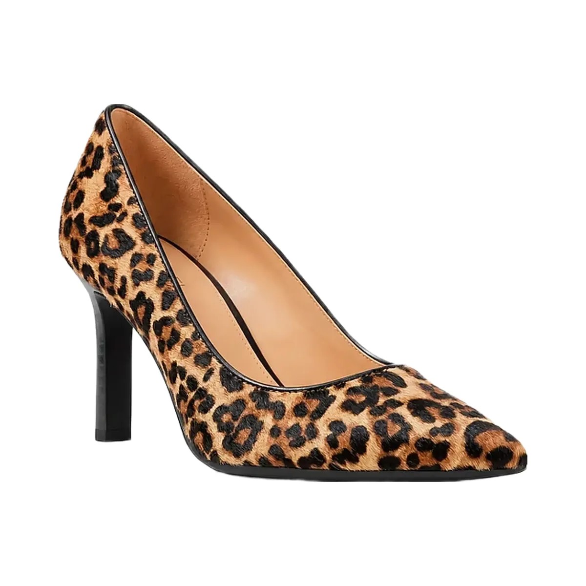 Michael Kors Willa Flex Leopard Print Calf Hair Pump Dk Camel Mlt - HypeFly India View 1