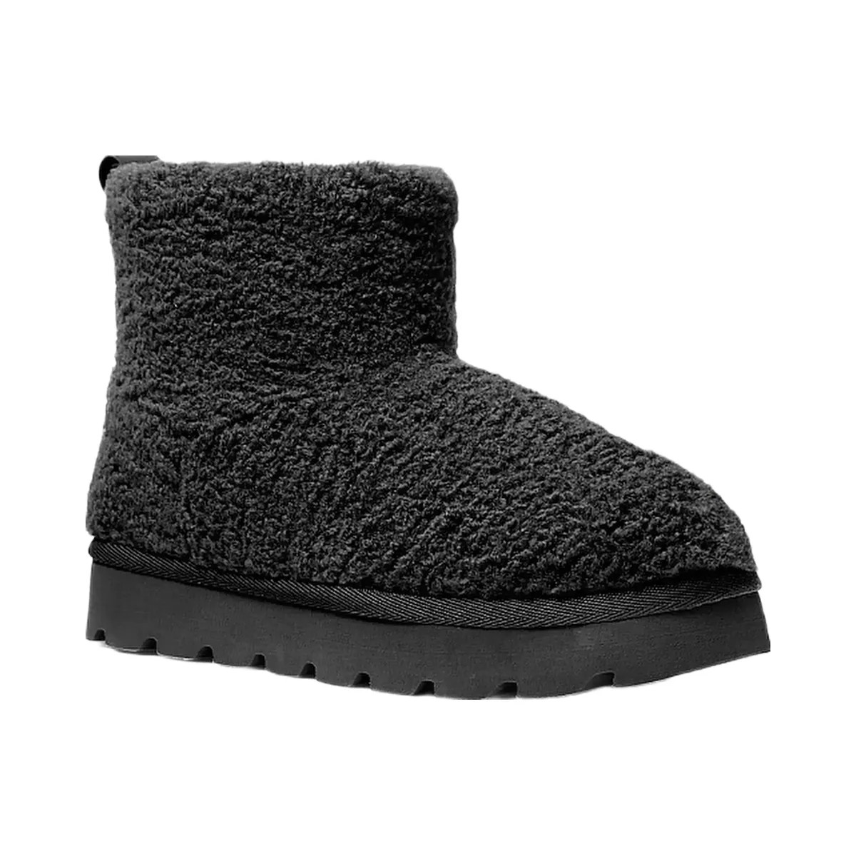 Michael Kors Winnie Faux Shearling Boot Black - HypeFly India View 1