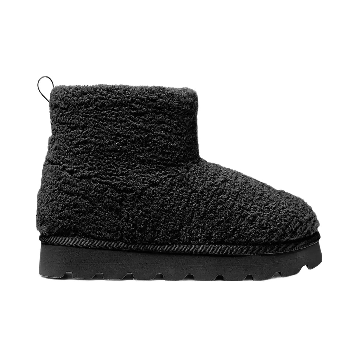 Michael Kors Winnie Faux Shearling Boot Black - HypeFly India View 2