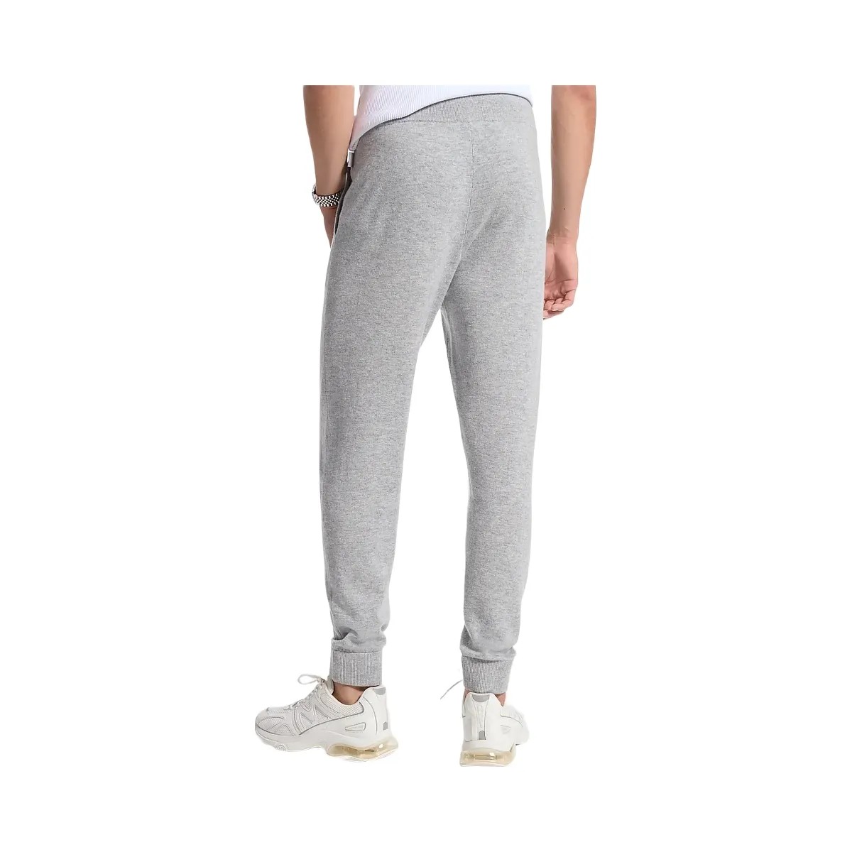 Michael Kors Wool and Cashmere Blend Joggers Heather Grey - HypeFly India View 5