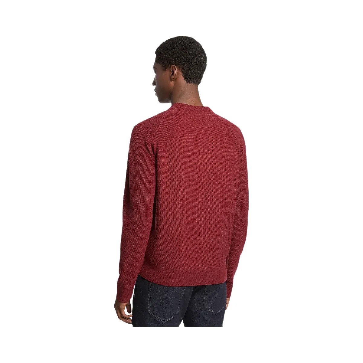 Michael Kors Wool Blend Crewneck Sweater Cherry - HypeFly India View 2
