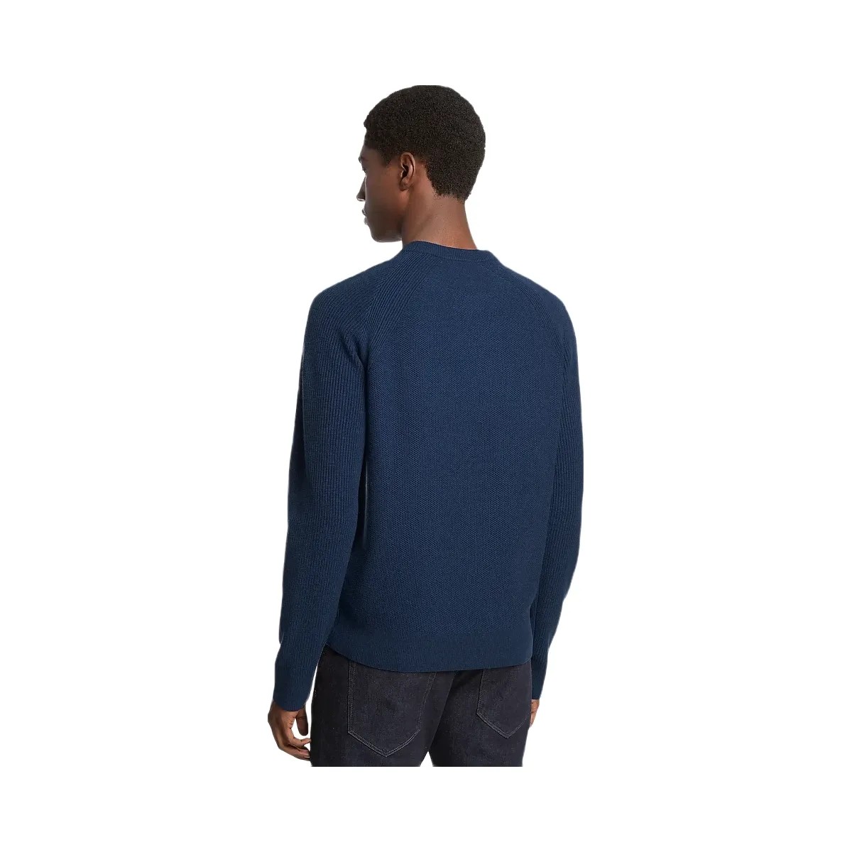 Michael Kors Wool Blend Crewneck Sweater Midnight - HypeFly India View 2