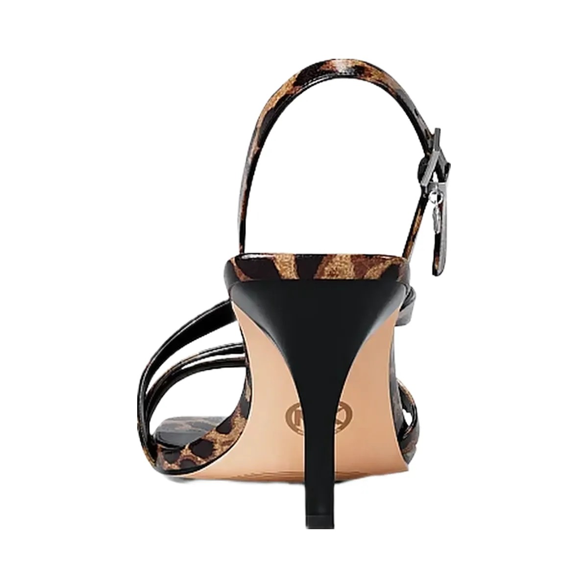 Michael Kors Yvette Leopard Print Sandal Dk Camel Mlt - HypeFly India View 4