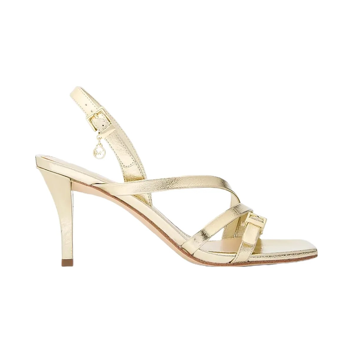 Michael Kors Yvette Metallic Sandal Pale Gold - HypeFly India View 2