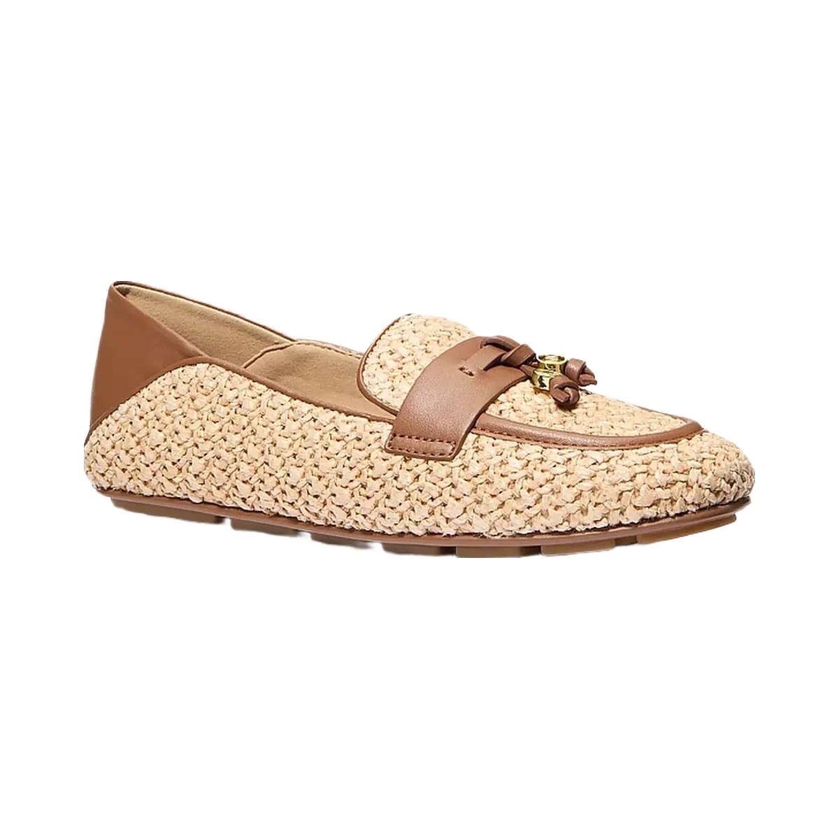 Michael Kors Zoe Crocheted Moccasin Luggage - HypeFly India View 1