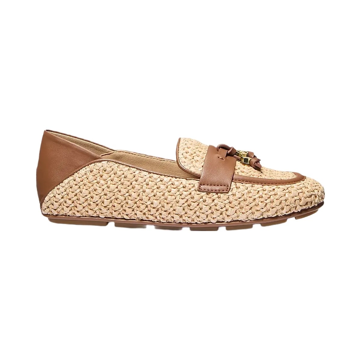 Michael Kors Zoe Crocheted Moccasin Luggage - HypeFly India View 2