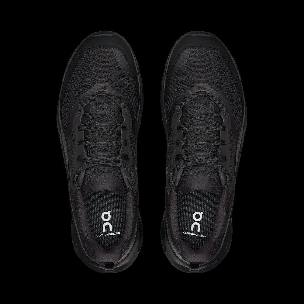 On Running Cloudhorizon 2 Waterproof Black Black - HypeFly India View 2