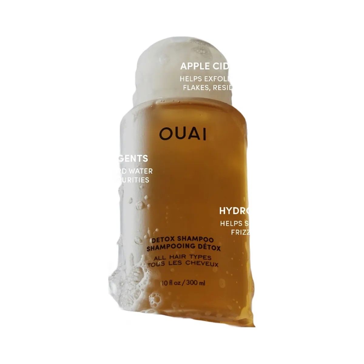 OUAI Detox Clarifying Hair Shampoo Full Size (10 fl oz) - HypeFly India View 3