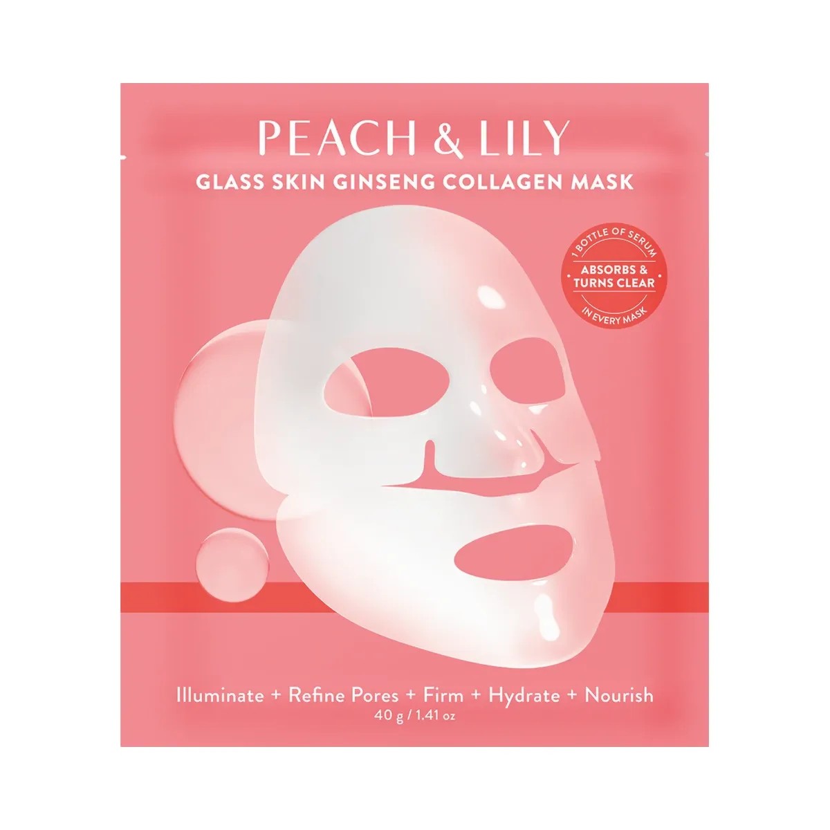 PEACH & LILY Glass Skin Ginseng Collagen Mask - HypeFly India View 1